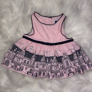 Janie and Jack pink bell shaped top